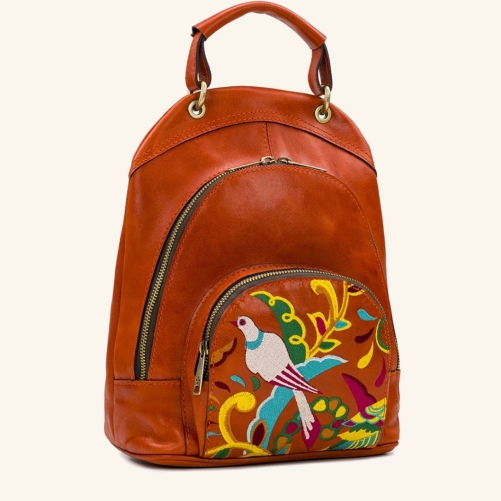 Patricia Nash Alecon Birds of Paradise Embroidery backpack